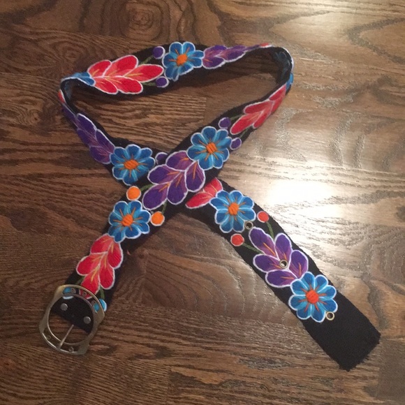 peruvian embroidered belts